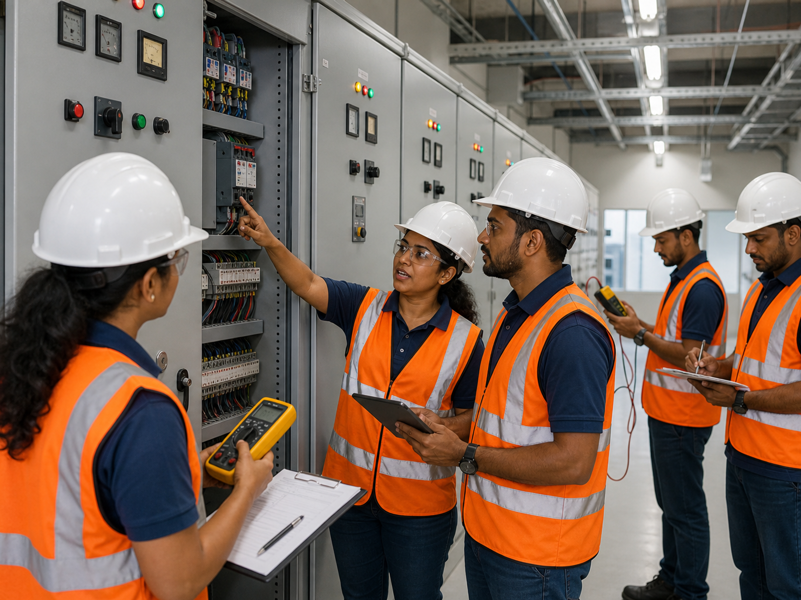Inspire Engineering switchboard design & technical team